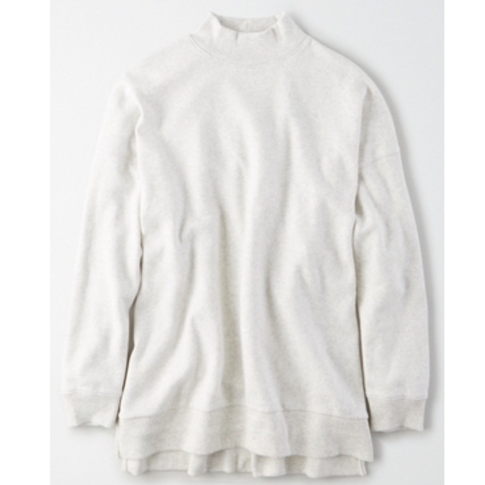 AMERICAN EAGLE FLEECEMOCKNECK OVERSIZED SWEATSHIRT